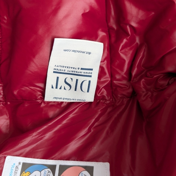 Moncler Red Maya Down Jacket - Picture 12 of 13